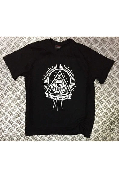 fame-stoned  Asap Rocky Baskılı Unisex %100 Pamuk Siyah T-shirt
