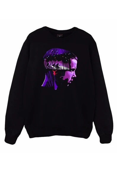 fame-stoned Stranger Thıngs Baskılı Sweatshirt