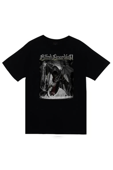 Blind Guardian Müzik, Metal Grubu Kapüşonlu figür kapak baskılı siyah tişört