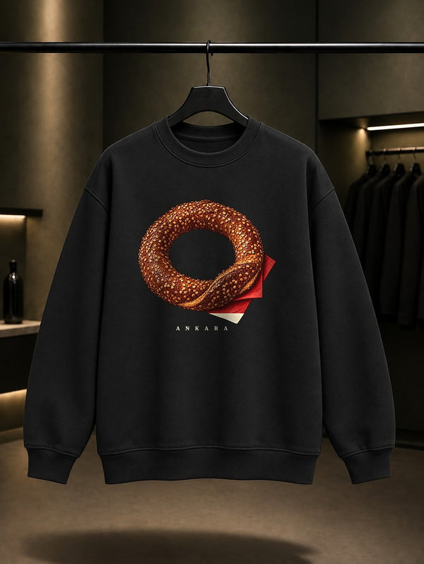Ankara Simidi Sweatshirt – Siyah