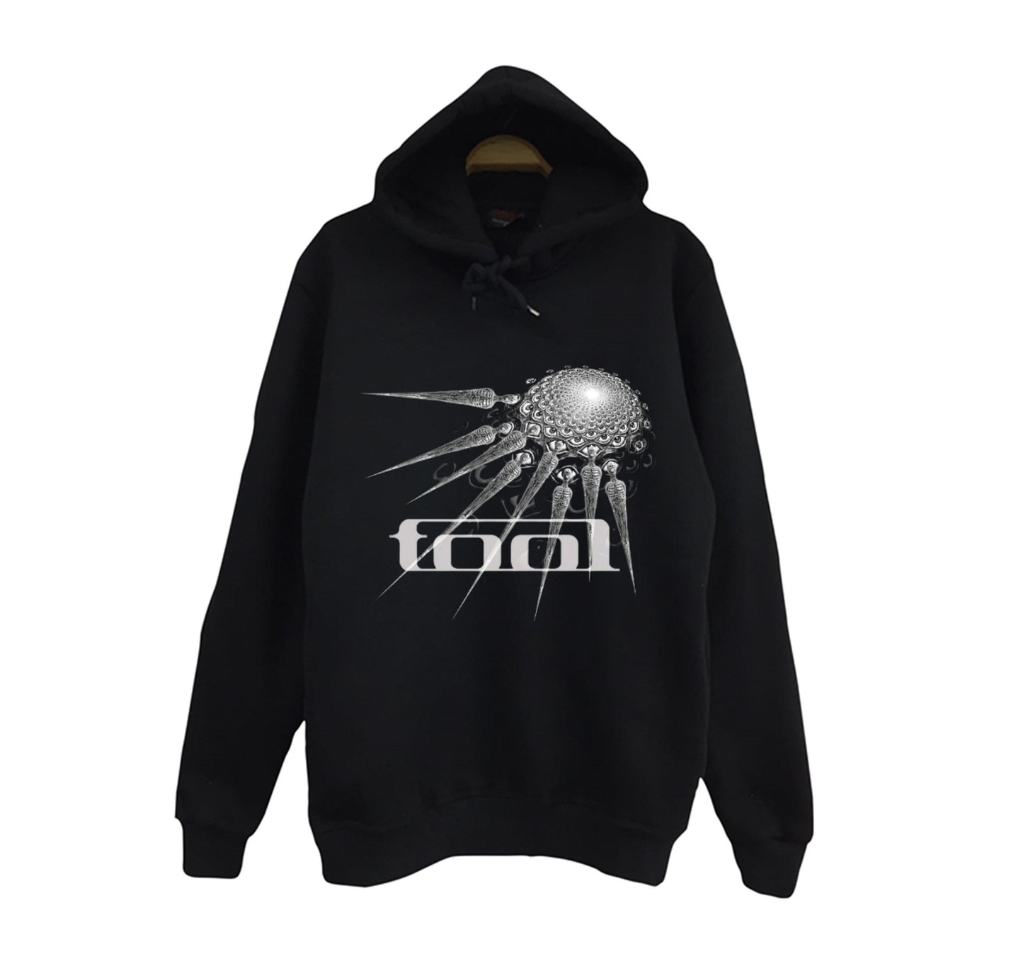 Tool Müzik Grubu - 10,000 Days Baskılı Unisex %100 Pamuk Siyah Kapüşonlu Sweatshirt