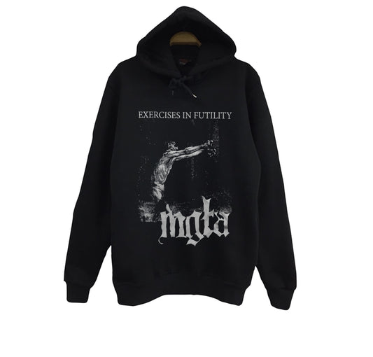 Mgła - Black Metal - Exercises in Futility Baskılı Unisex %100 Pamuk Siyah Kapüşonlu Sweatshirt
