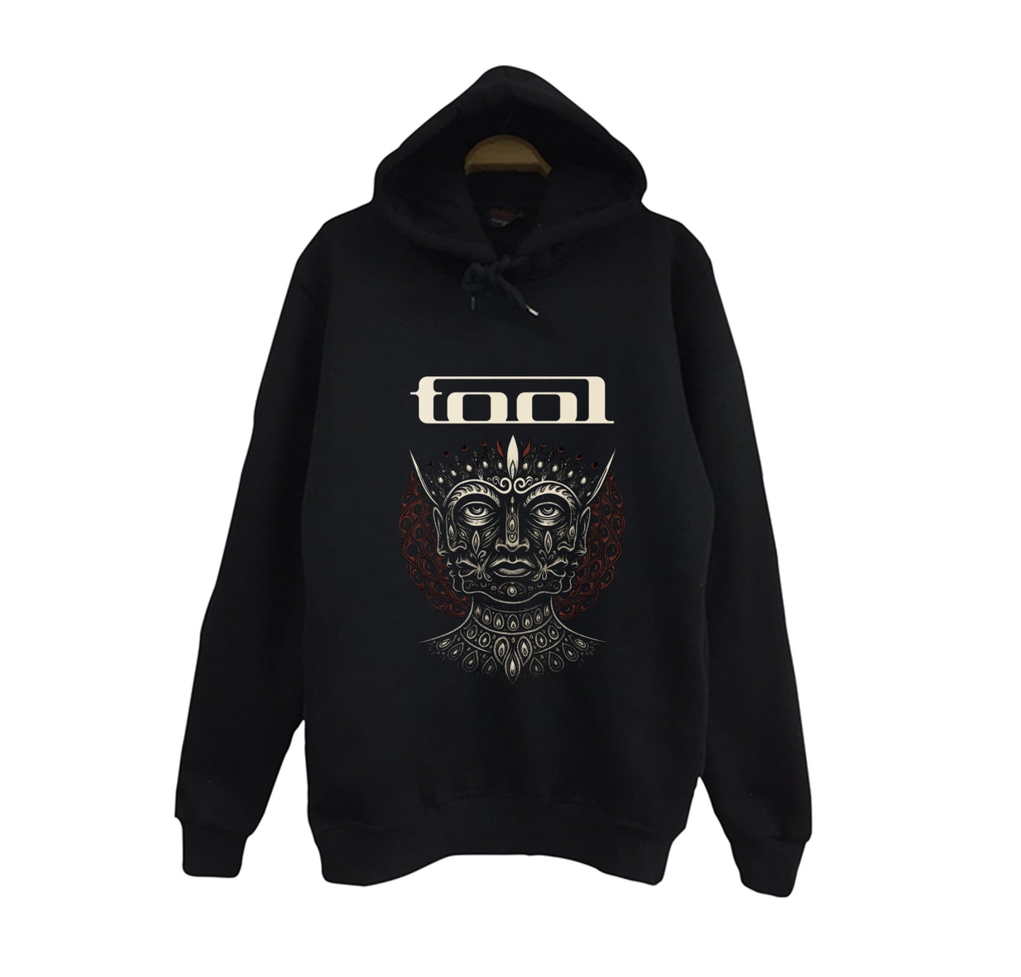 Tool Müzik Grubu - Fear Inoculum Baskılı Unisex %100 Pamuk Siyah Kapüşonlu Sweatshirt