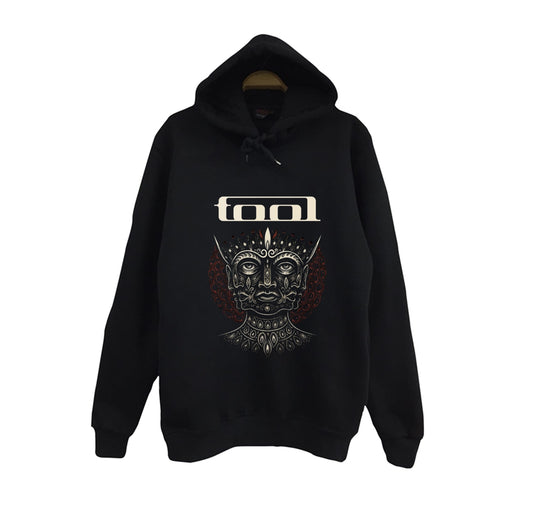 Tool Müzik Grubu - Fear Inoculum Baskılı Unisex %100 Pamuk Siyah Kapüşonlu Sweatshirt