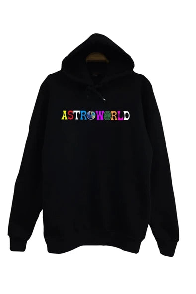 fame-stoned Travis Scott Astroworld Baskılı Çocuk Sweatshirt