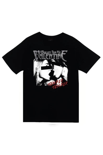 fame-stoned Bullet For My Valentine Baskılı Unisex %100 Pamuk Siyah T-shirt