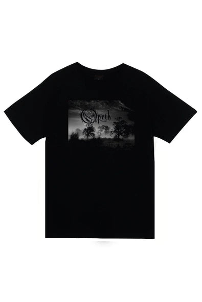 fame-stoned Opeth Müzik Grubu Baskılı Unisex %100 Pamuk Siyah T-shirt