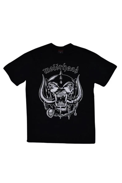 fame-stoned  Motörhead Baskılı Unisex %100 Pamuk Siyah T-shirt