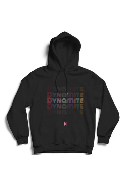fame-stoned Bts Dynamite Baskılı Kapüşonlu Sweatshirt