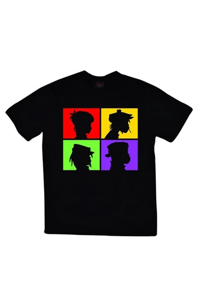 fame-stoned  Gorillaz Baskılı T-shirt