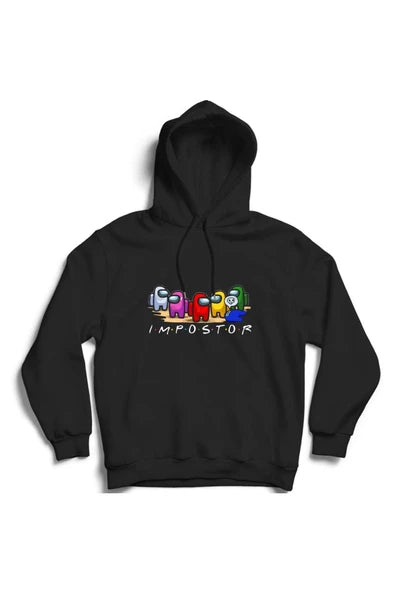 fame-stoned Among Us Oyun Baskılı Kapüşonlu Sweatshirt
