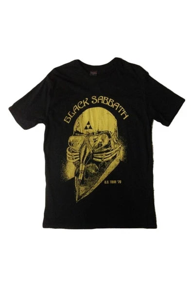 fame-stoned  Black Sabbath Baskılı Unisex %100 Pamuk Siyah T-shirt