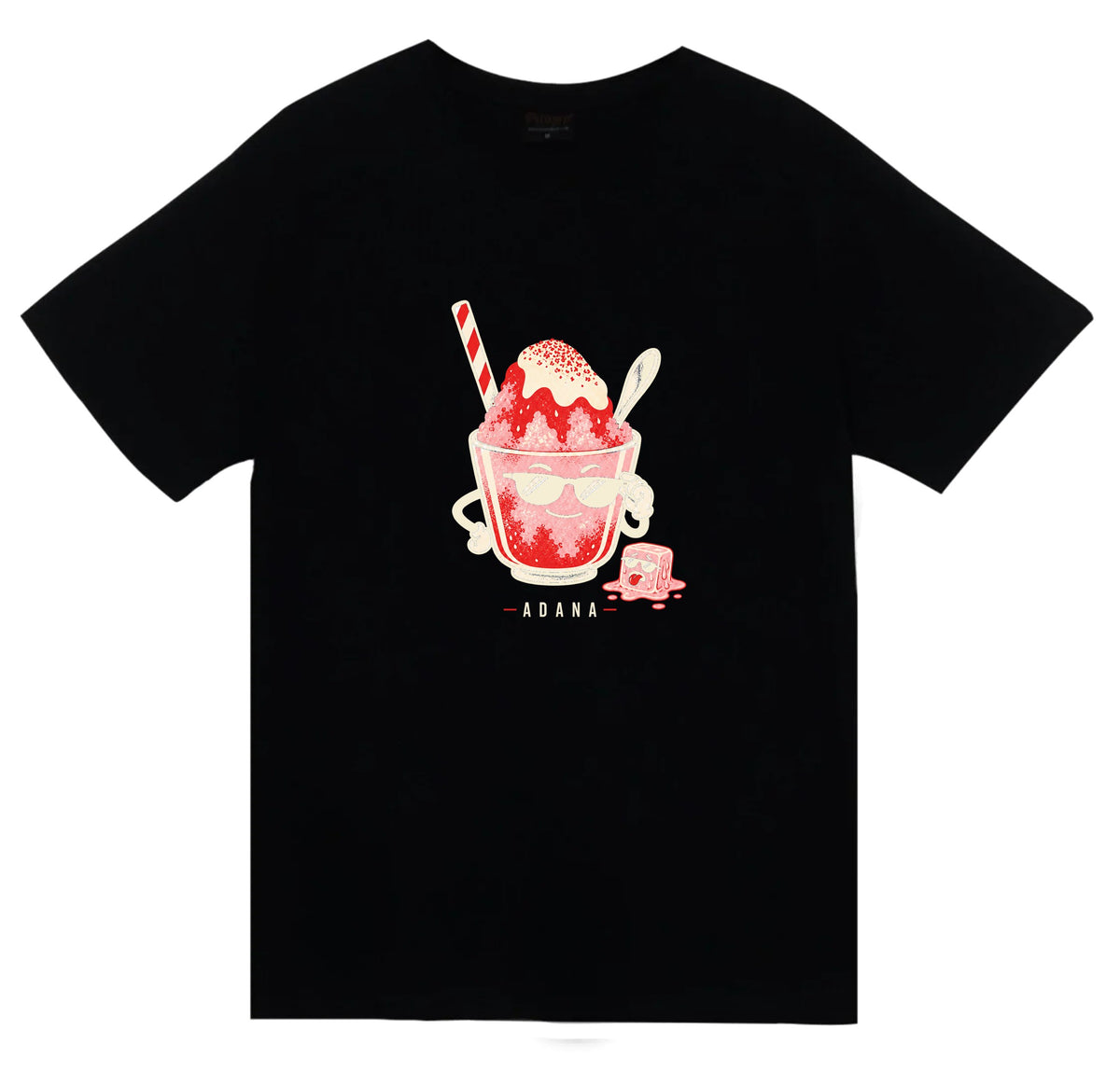Adana Bici Bici baskılı siyah t-shirt