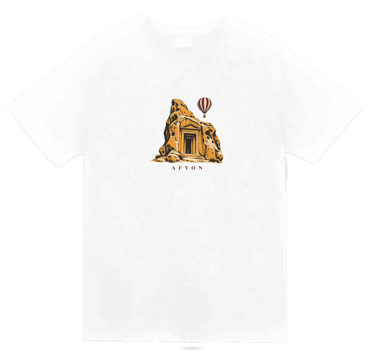 Afyon Frig Vadisi baskılı beyaz t-shirt