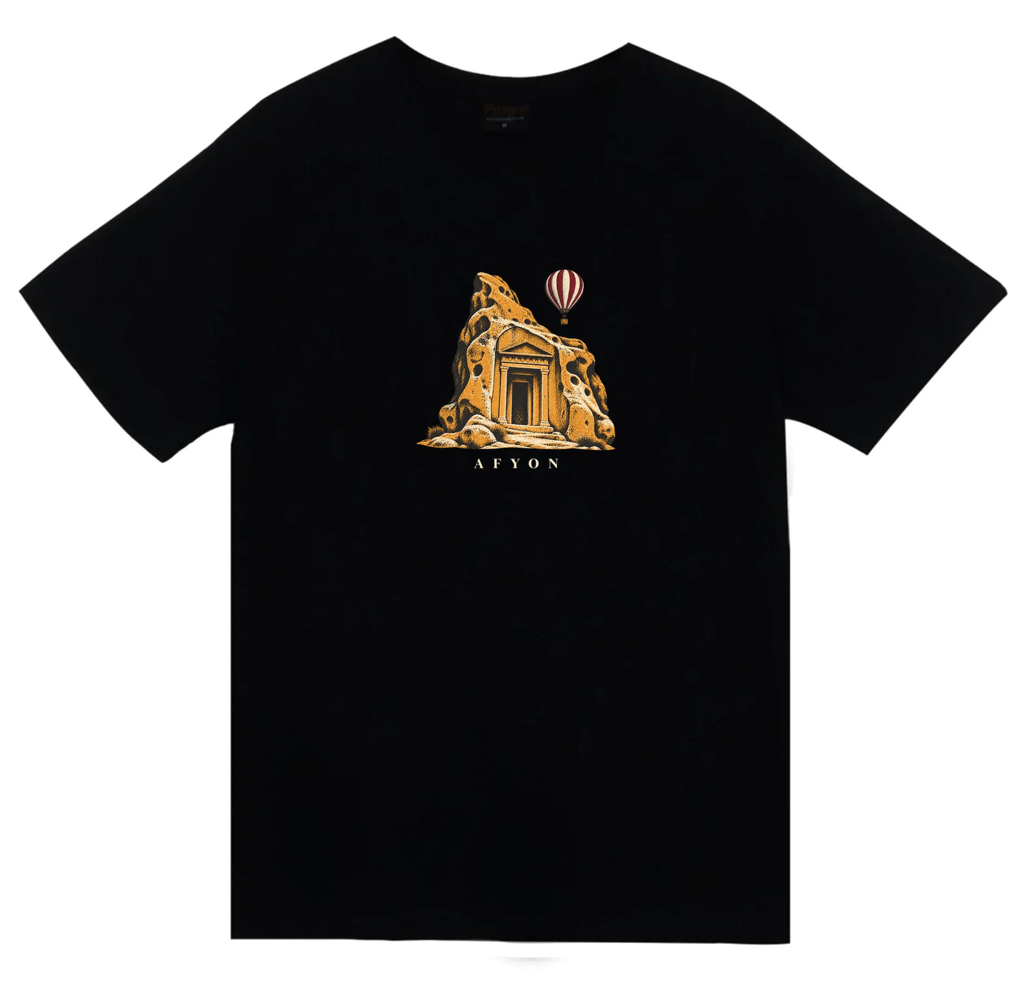 Afyon Frig Vadisi baskılı siyah t-shirt