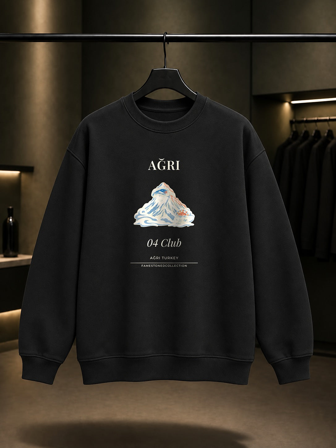 Ağrı Dağı 04 Club Sweatshirt Siyah