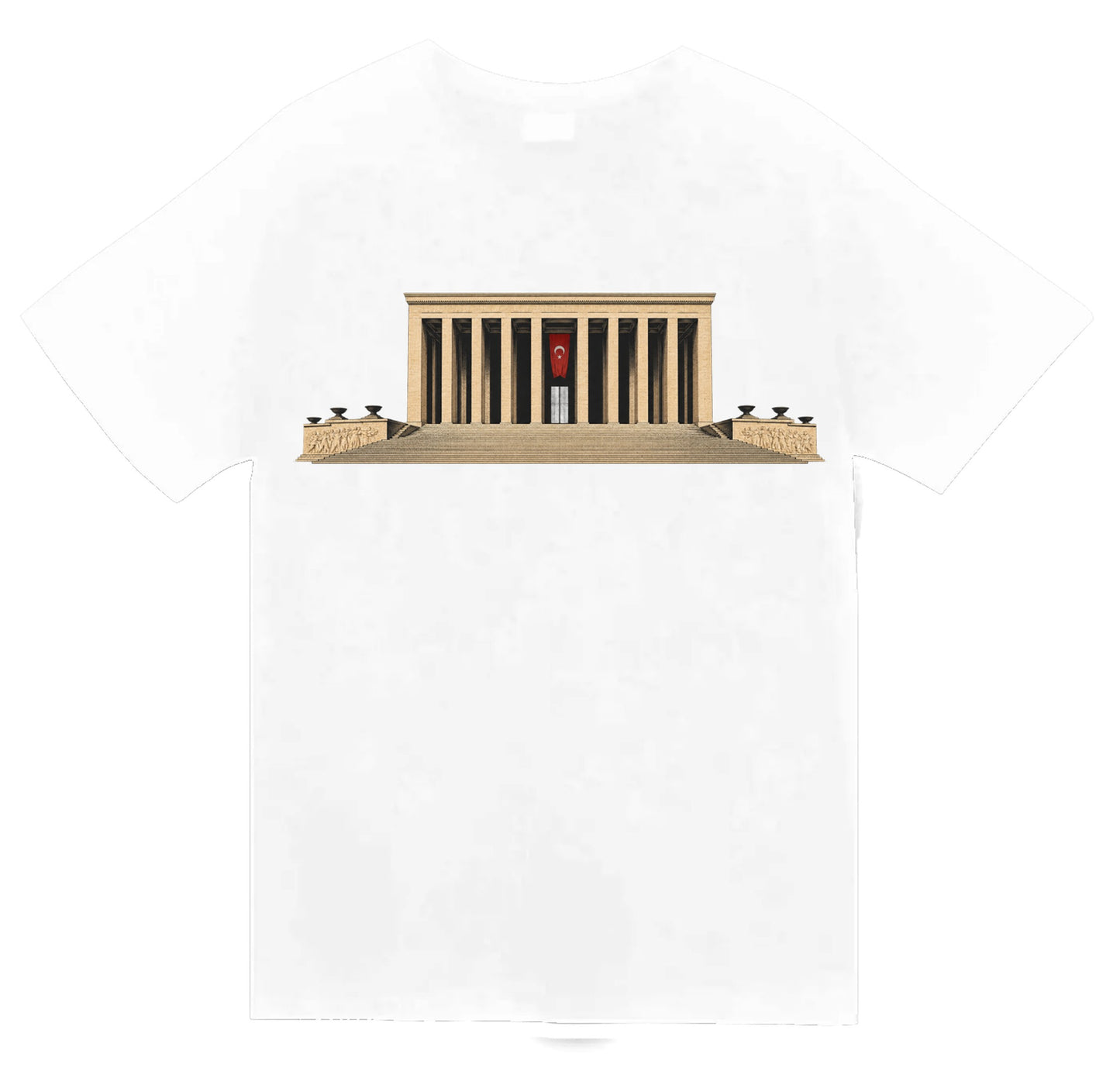 Ankara Anıtkabir Klasik baskılı beyaz t-shirt