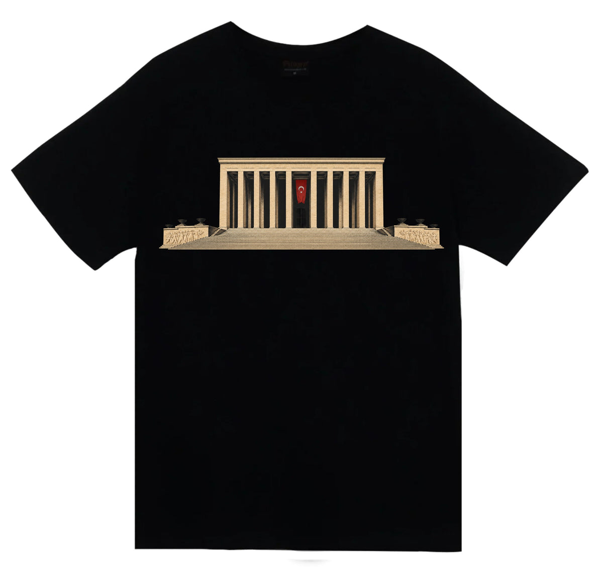 Ankara Anıtkabir Klasik baskılı siyah t-shirt