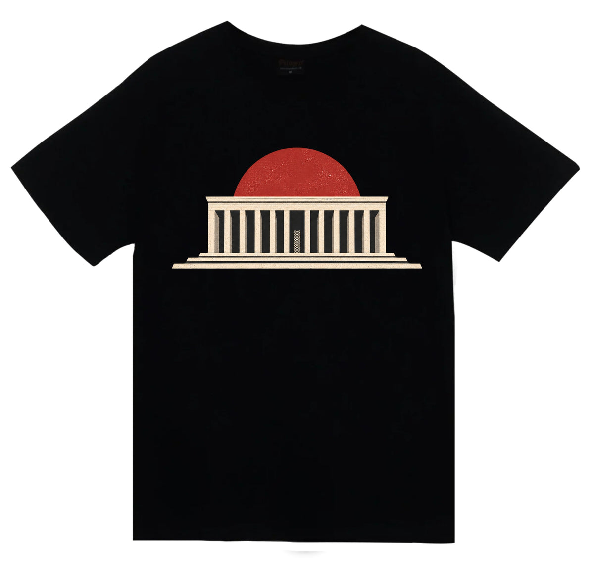 Ankara Anıtkabir Minimal baskılı siyah t-shirt