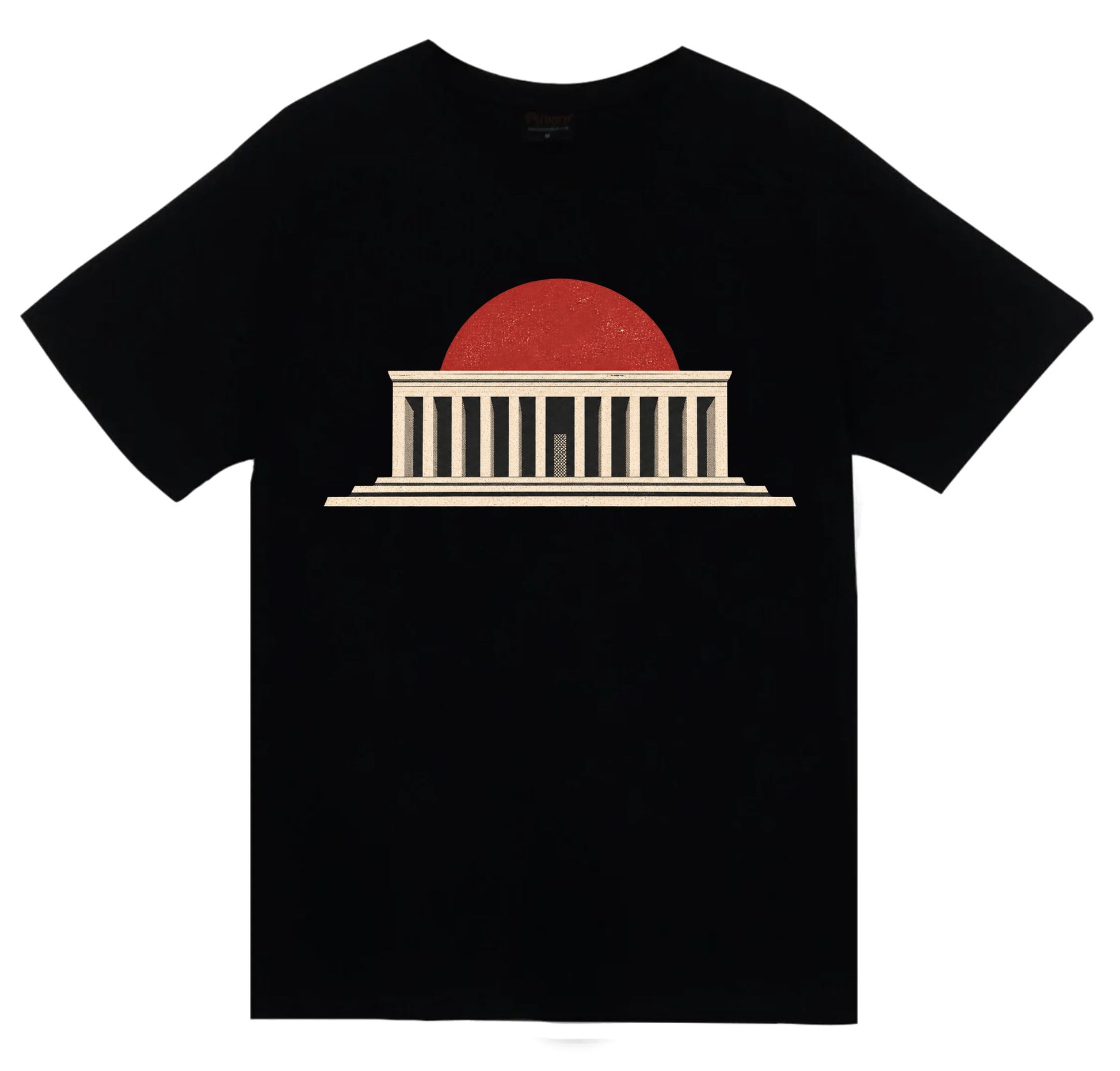 Ankara Anıtkabir Minimal baskılı siyah t-shirt