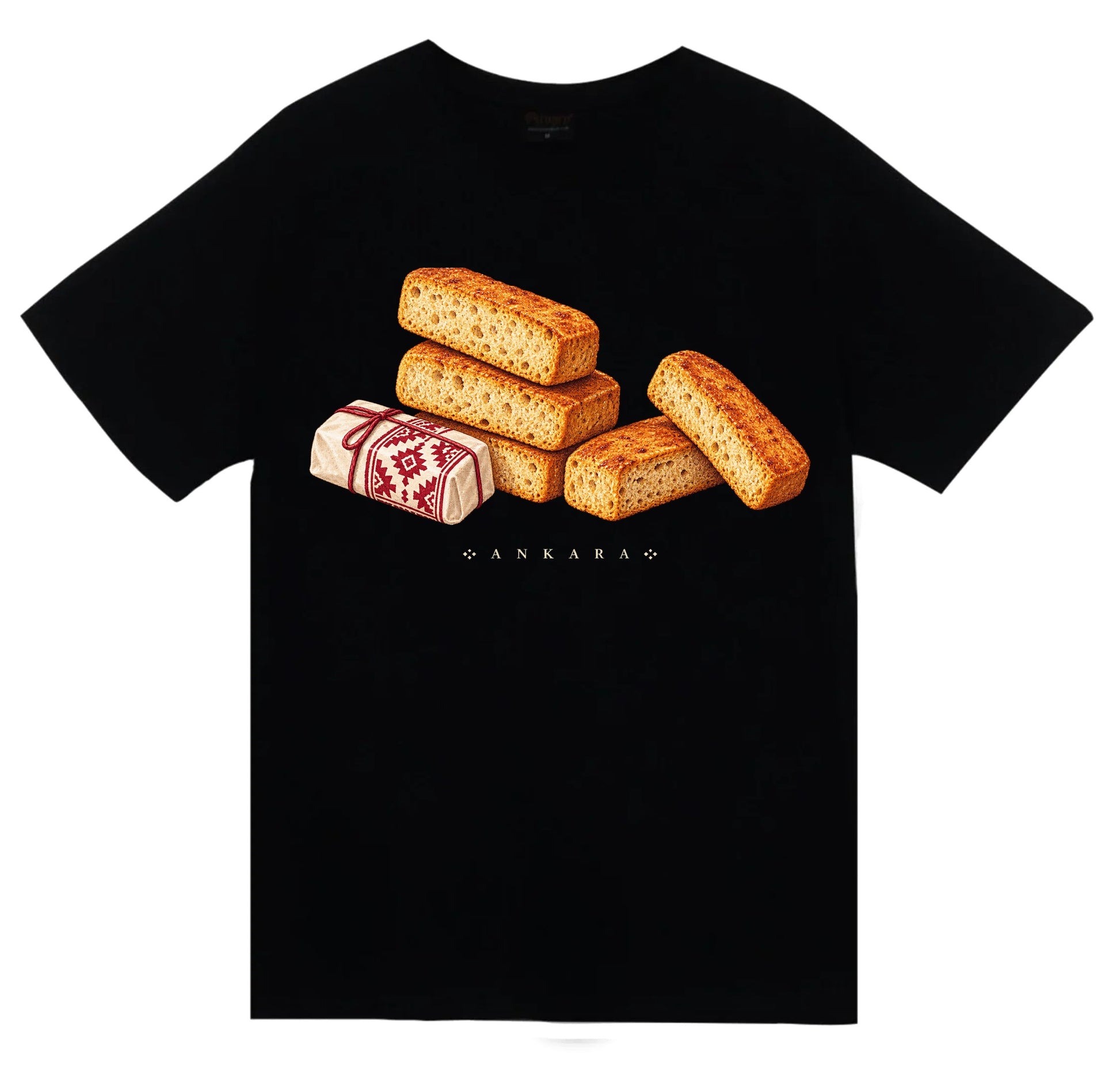 Ankara Beypazarı Kurusu baskılı siyah t-shirt