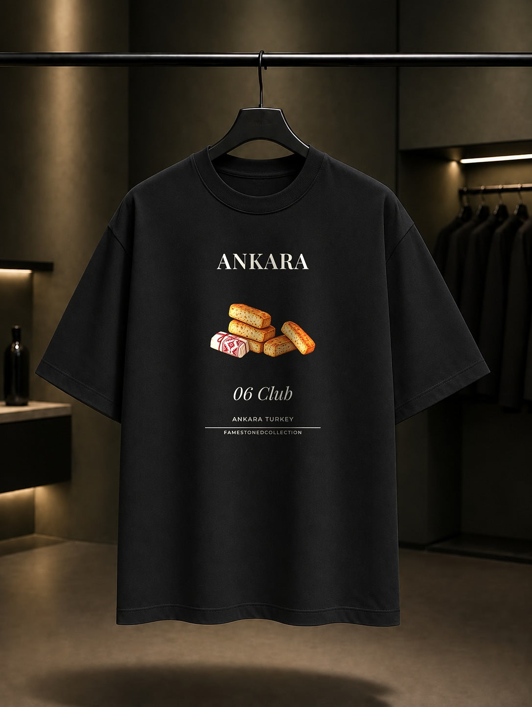 Ankara Beypazarı Kurusu 06 Club Tişört Siyah