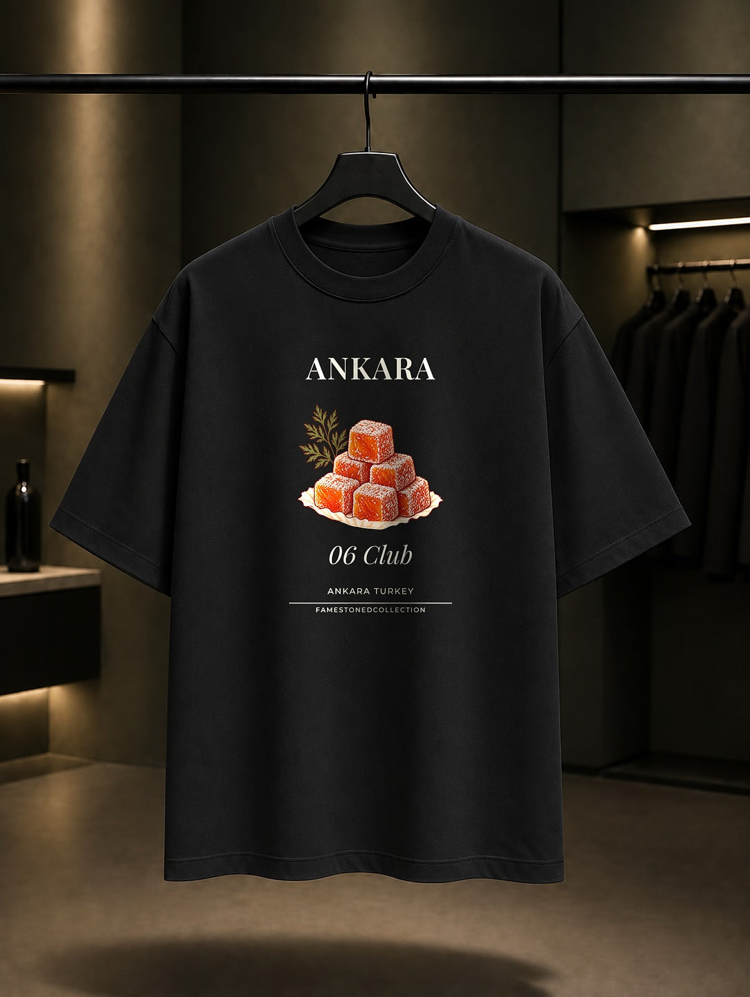 Ankara Havuç Lokumu 06 Club Tişört Siyah