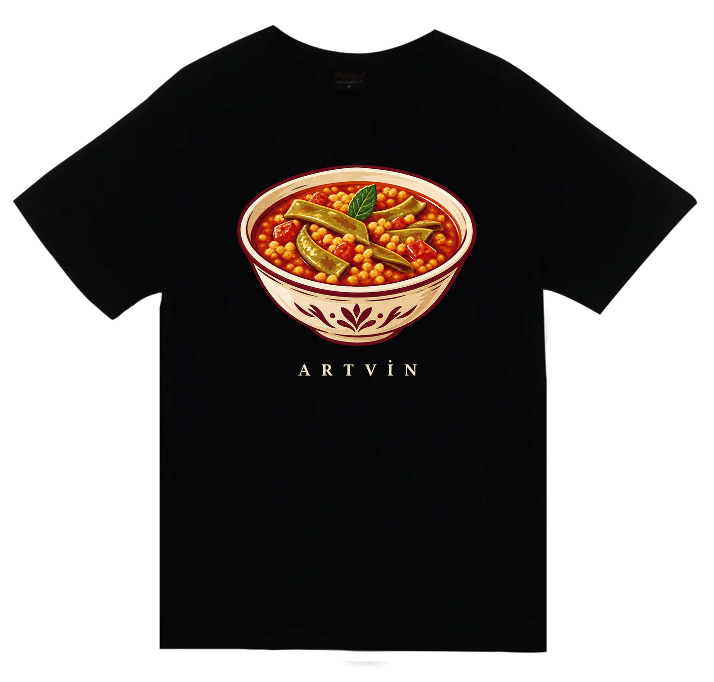 Artvin Pucuko baskılı siyah t-shirt