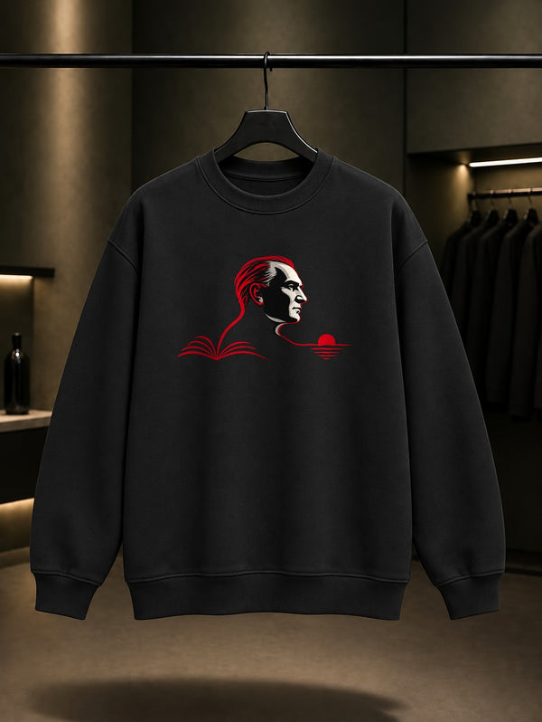 Red Thread Baskılı Unisex %100 Pamuk Sweatshirt
