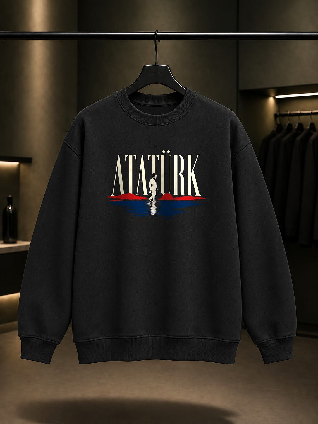 Sea Of Letters Baskılı Unisex %100 Pamuk Sweatshirt