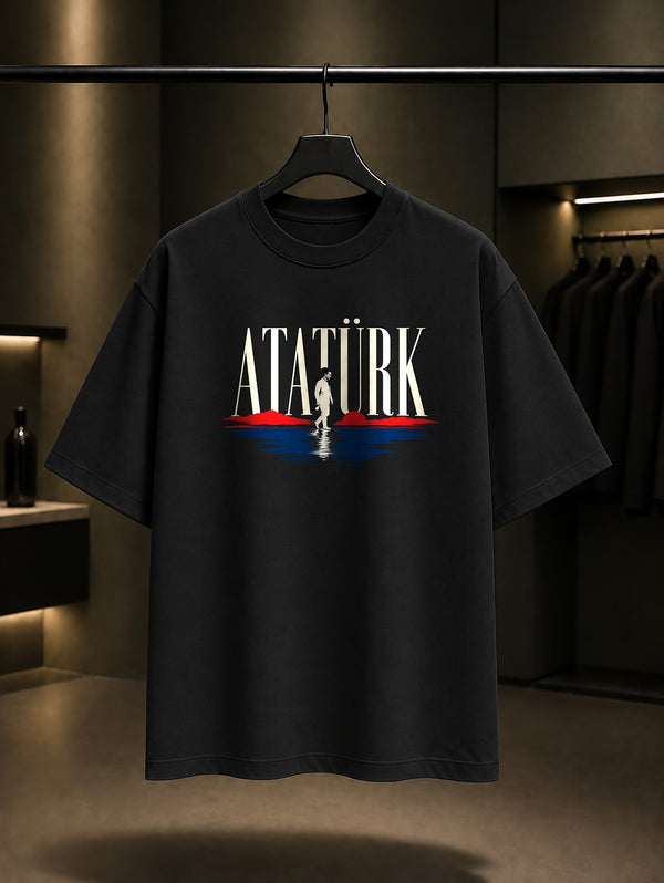 Sea Of Letters Baskılı Unisex %100 Pamuk Tişört