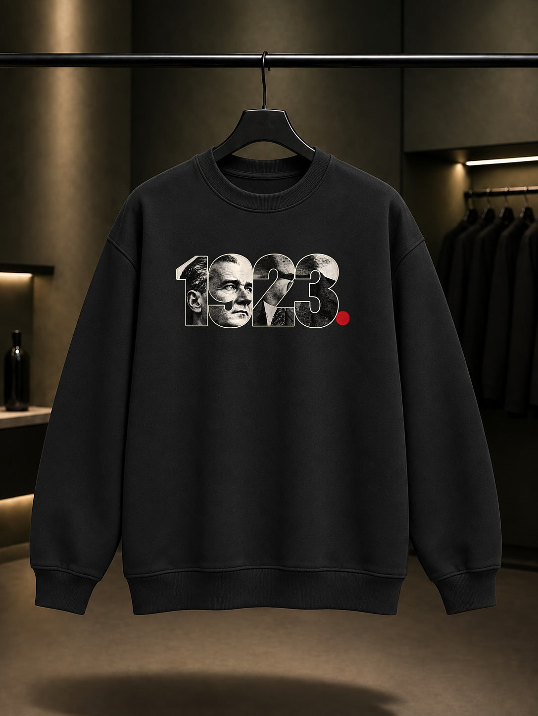 Coordinate 1923 Baskılı Unisex %100 Pamuk Sweatshirt