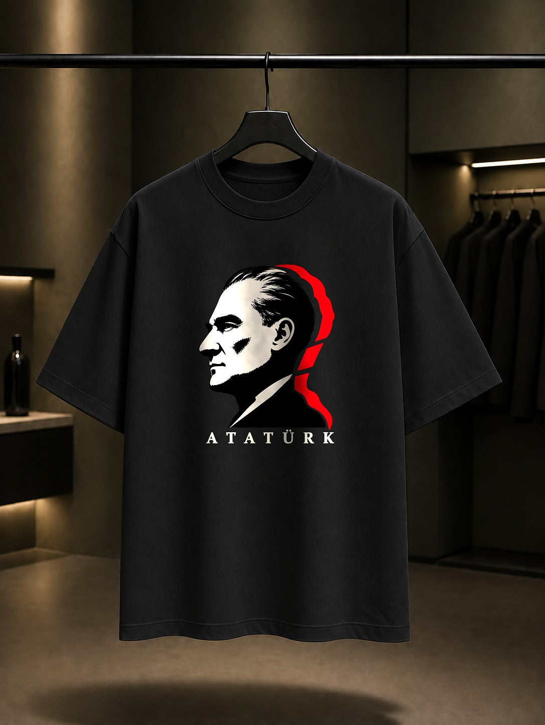 Trace Baskılı Unisex %100 Pamuk Tişört