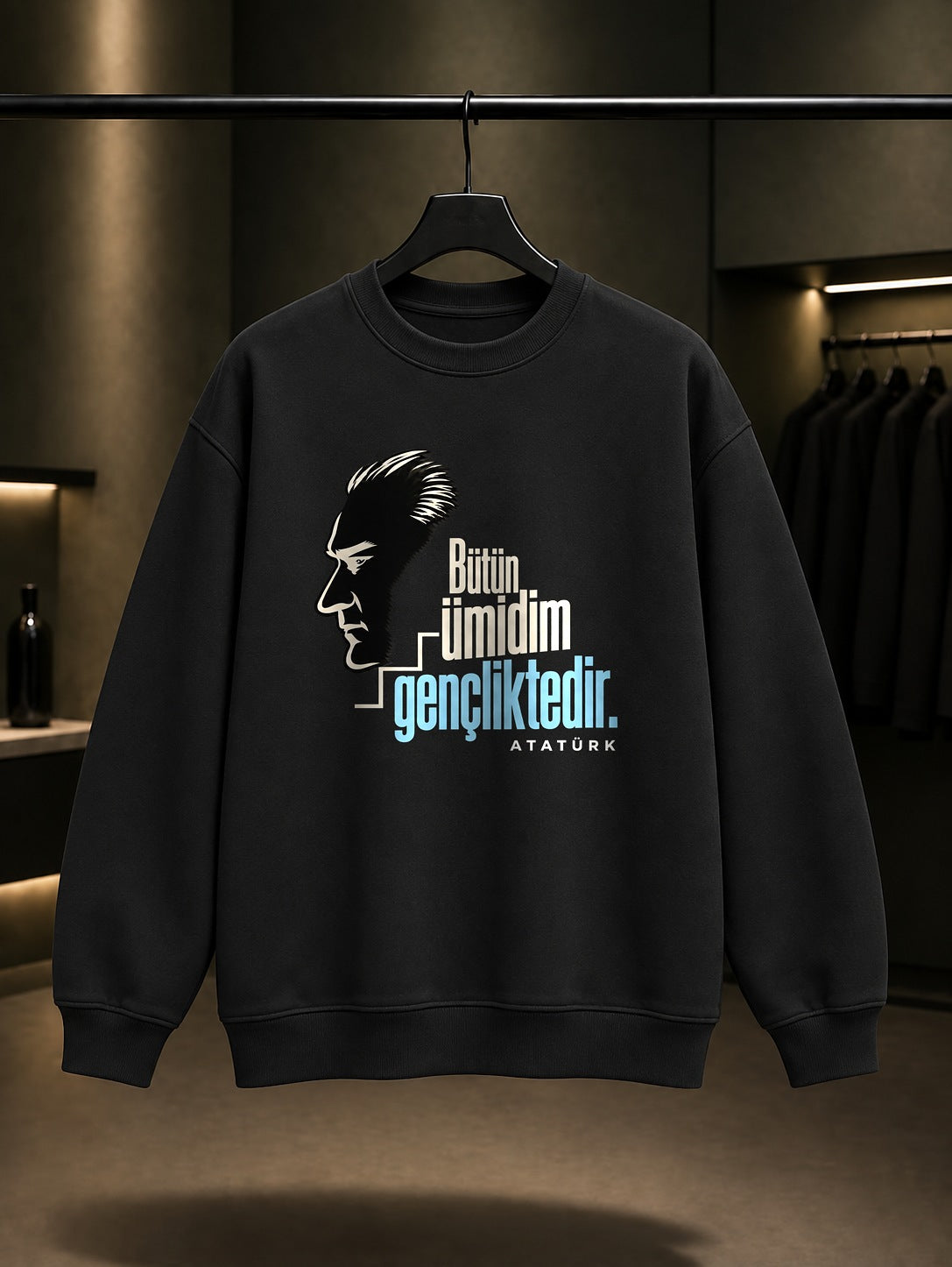 Youth Rise Baskılı Unisex %100 Pamuk Sweatshirt