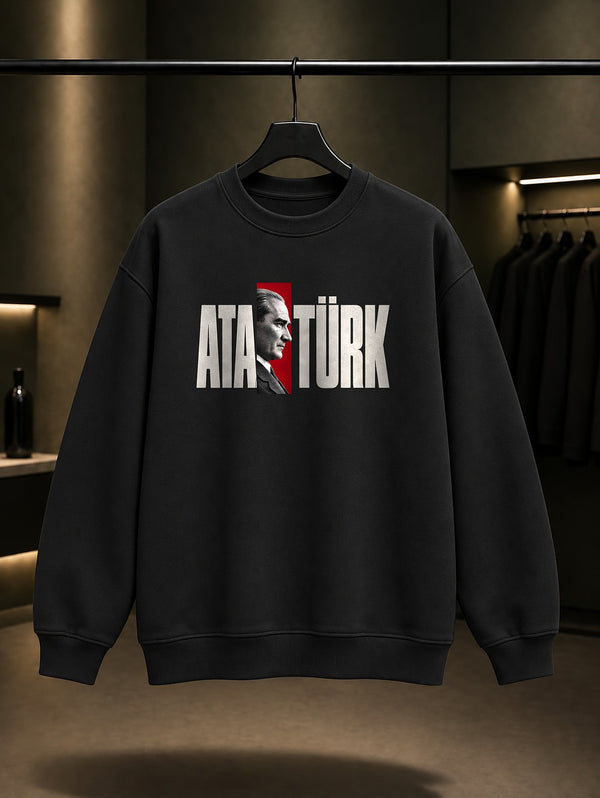 Name Aperture Baskılı Unisex %100 Pamuk Sweatshirt
