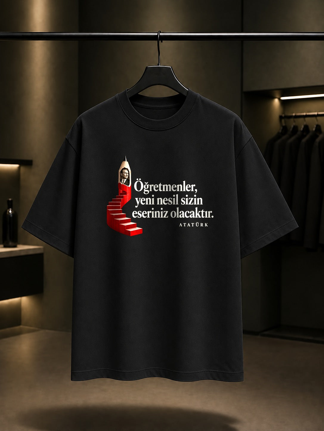 Teachers Pencil Baskılı Unisex %100 Pamuk Tişört