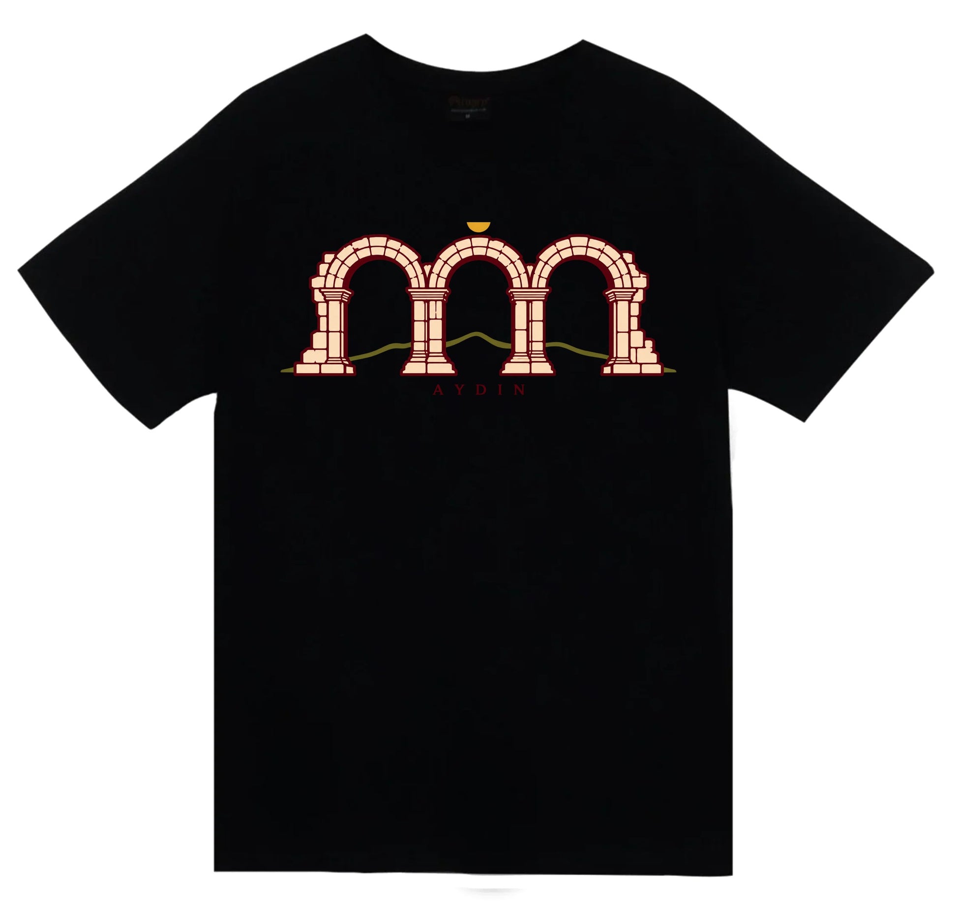 Aydın Tralleis Üç Gözler baskılı siyah t-shirt