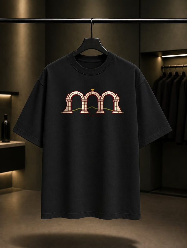 Aydın Tralleis Üç Gözler baskılı siyah t-shirt