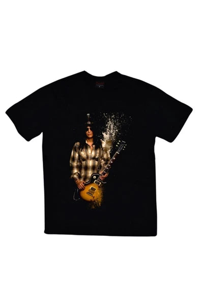 fame-stoned  Guns N Roses Baskılı Unisex %100 Pamuk Siyah T-shirt