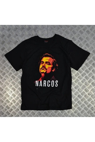 fame-stoned  Baskılı Unisex Siyah %100 Pamuk T-shirt