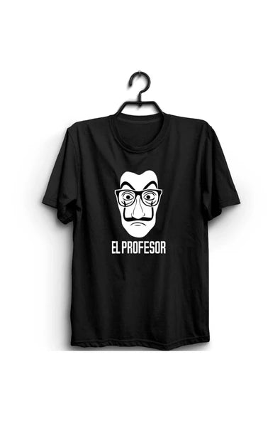 fame-stoned  Unisex Kırmızı La Casa De Papel Baskılı T-shirt