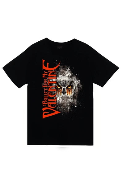 fame-stoned Bullet For My Valentine Baskılı Unisex %100 Pamuk Siyah T-shirt