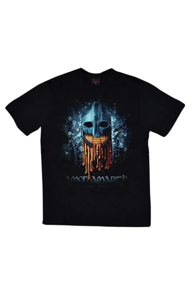 fame-stoned  Amon Amarth Baskılı Unisex %100 Pamuk Siyah T-shirt