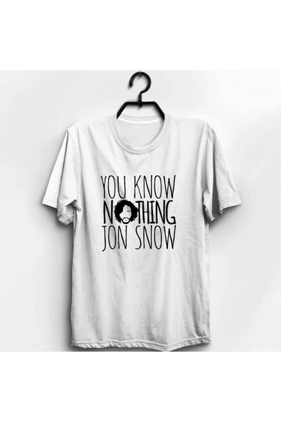 fame-stoned  Game Of Thrones - Jon Snow Baskılı T-shirt