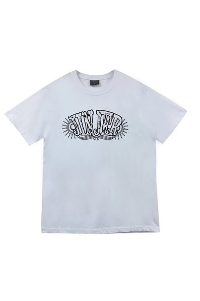 fame-stoned Jinjer Baskılı Unisex %100 Pamuk Beyaz T-shirt