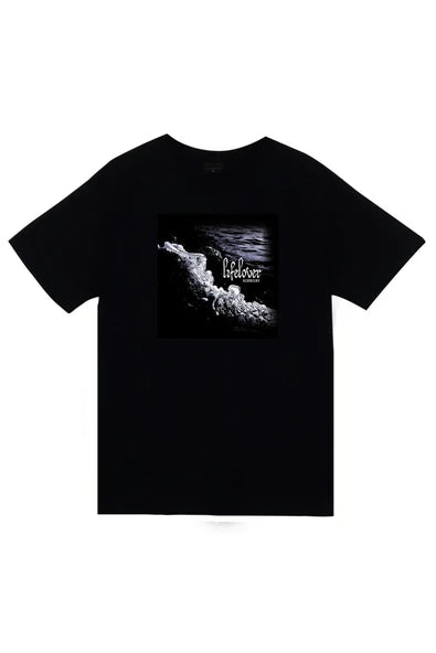 fame-stoned  Lifelover Müzik Grubu Baskılı Unisex %100 Pamuk Siyah T-shirt
