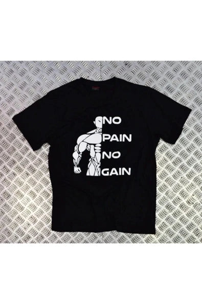 fame-stoned  No Paın No Gaın Baskılı T-shirt