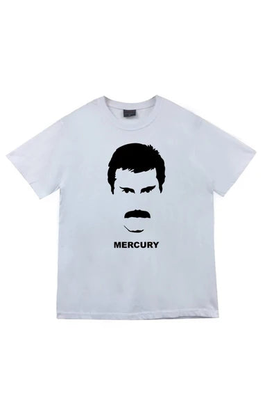 fame-stoned Queen Baskılı Unisex %100 Pamuk Beyaz T-shirt