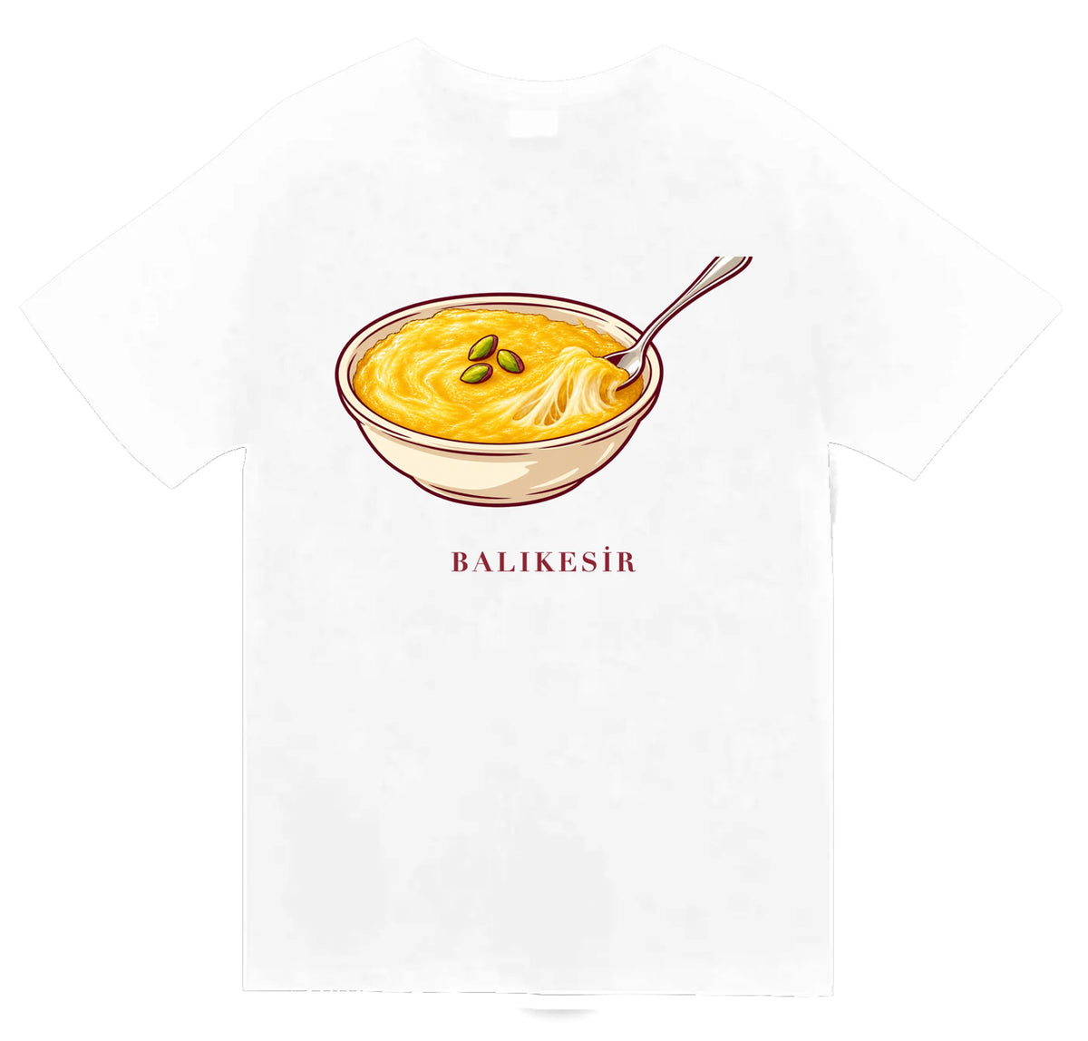 Balıkesir Höşmerim baskılı beyaz t-shirt