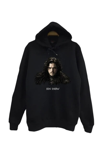 fame-stoned Game Of Thrones Baskılı Kapüşonlu Sweatshirt